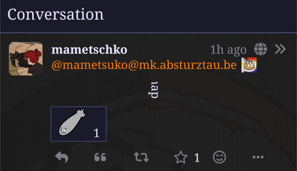 mame post with text rotated so only a part of a word is visible